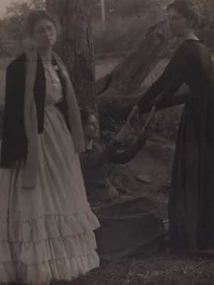 Three Girls in the Woods (Julia Hall McCune, Stella Howard, and Letitia Felix) — Clarence Hudson White