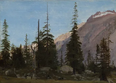 Alpine Landscape:  The Handegg, Switzerland — Jean-Léon Gérôme