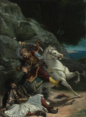 Combat of a Greek and a Turk — Horace Vernet