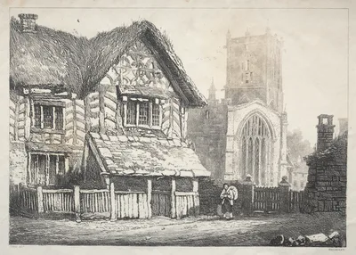 A Series of Ancient Buildings and Rural Cottages in the North of England:  Helmsley — Samuel Prout