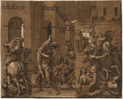 The Abduction of the Sabine Women — Andrea Andreani