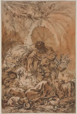 The Departure of Jacob — François Boucher