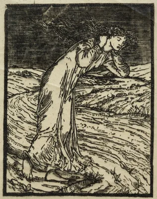 Psyche Throwing Herself into the River — William Morris