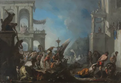 Abduction of the Sabine Women — Johann Heinrich Schönfeld