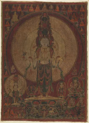 Eleven-Headed, Thousand-Armed Bodhisattva of Compassion (Avalokiteshvara)