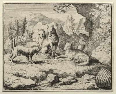 Reynard the Fox:  The Cat Calls Reynard to Court — Allaert van Everdingen