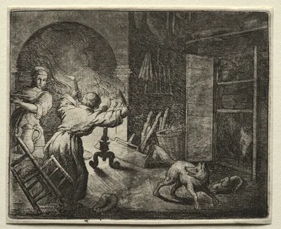 Reynard the Fox:  Reynard Steals a Capon — Allaert van Everdingen