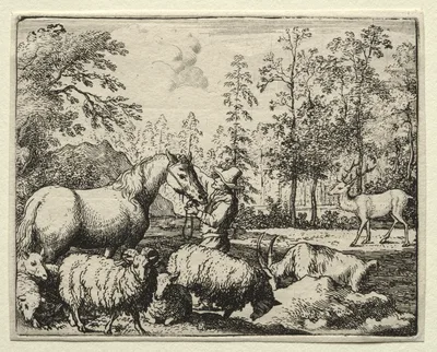 Reynard the Fox:  The Jealous Horse — Allaert van Everdingen