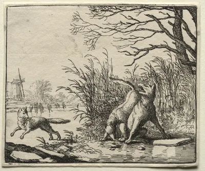 Reynard the Fox:  A New Accusation by the Wolf — Allaert van Everdingen