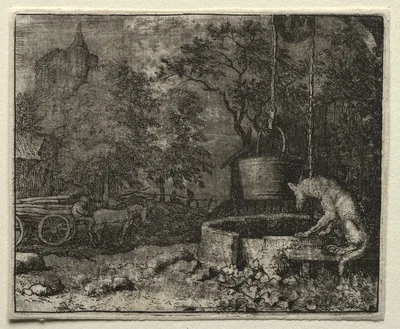 Reynard the Fox:  Reynard Tricks the Wife of the Wolf — Allaert van Everdingen