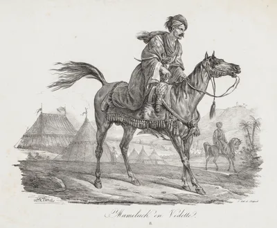 Large Suite of Horses:  Mounted Mamelucke — Carle Vernet