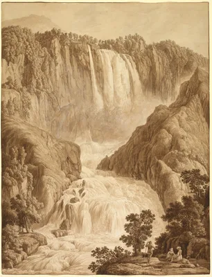 The Waterfall of Marmore at Terni — Jacob Philipp Hackert