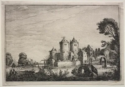The Castle with Two Towers — Jan van de Velde (Q473684)