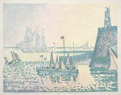 Evening, The Jetty at Vlissingen — Paul Signac
