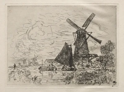 Windmills in Holland — Johan Jongkind