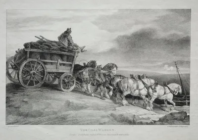 The Coal Wagon — Théodore Géricault