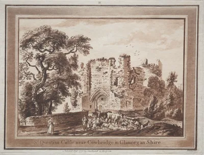 Twelve Views in South Wales:  St. Quintin's Castle near Cowbridge in Glamorganshire — Paul Sandby