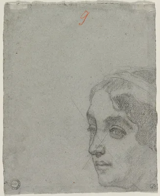 Head of a Woman (verso) — Thomas Couture