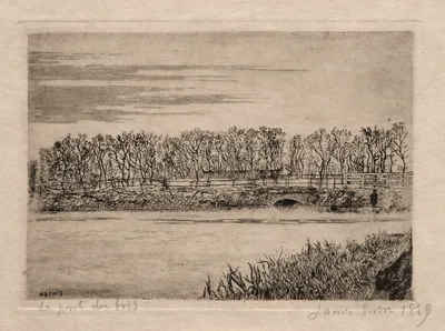 The Wood Bridge, Ostend — James Ensor