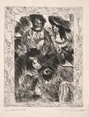 Weislingen and Adelheid:  Illustration for Goetz von Berlichingen — Lovis Corinth