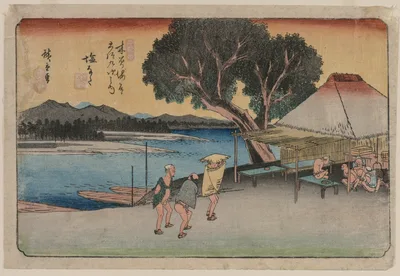 The Sixty-Nine Stations of the Kiso Highway: Shionata — Utagawa Hiroshige