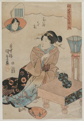 Muraogi, from the series The False Murasaki's Rustic Genji (Nise Murasaki Inaka Genji) — Utagawa Toyokuni III