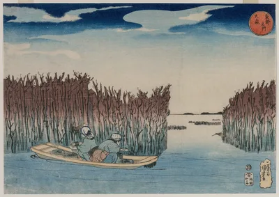 Ōmori, from the series Famous Places in the Eastern Capital — Kuniyoshi Utagawa