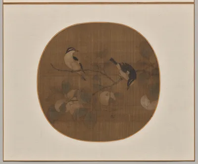 Birds on a Peach Branch