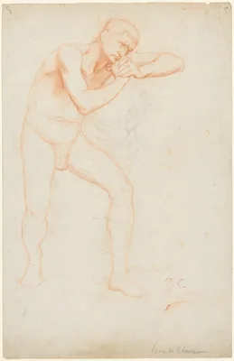 Male Nude — Pierre Puvis de Chavannes