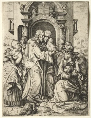 Christ Taking Leave of His Mother — Daniel Hopfer