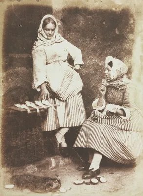 Newhaven Fishwives, Jeanie Wilson and Annie Linton — David Octavius Hill