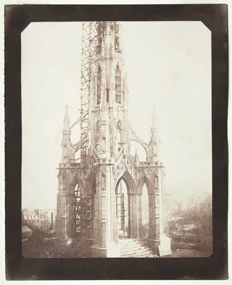 Scott Monument Under Construction — William Henry Fox Talbot