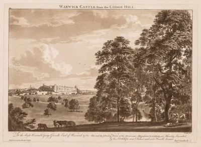 Views of Warwick Castle:  Warwick Castle from the Lodge Hill — Paul Sandby