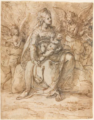 Madonna and Child with Angels — Aurelio Luini