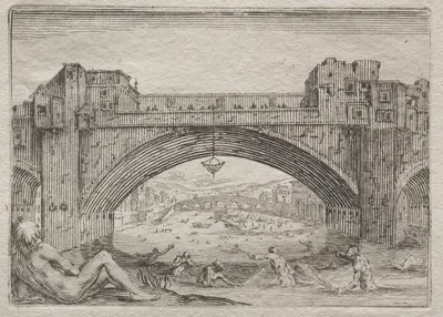 The Ponte Vecchio, Florence — Jacques Callot