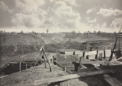 Rebel Works in front of Atlanta, Georgia, No. 5 — George N. Barnard