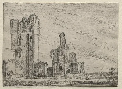 Ruins of the Castle Huys Te Kleef near Haarlem — Willem Pieterszoon Buytewech