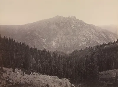 Davoncastle Butte, Sierra Nevada — Carleton Watkins
