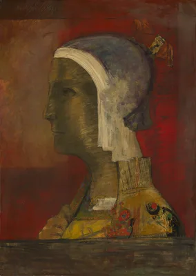 Symbolic Head — Odilon Redon