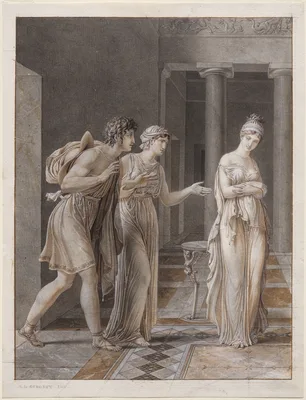 The Meeting of Orestes and Hermione — Anne-Louis Girodet
