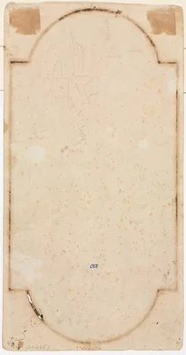 Fragment of an Arch (tracing from recto) (verso) — Andrea Locatelli