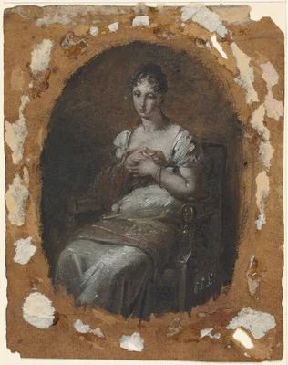 Young Woman Seated — Pierre-Paul Prud'hon