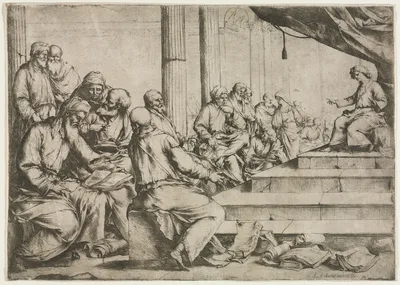 The Young Christ Teaching in the Temple — Luca Giordano