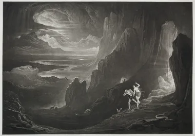Paradise Lost:  Adam and Eve Driven out of Paradise — John Martin