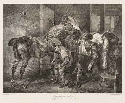 Various Subjects Drawn from Life and on Stone:  The English Farrier — Théodore Géricault