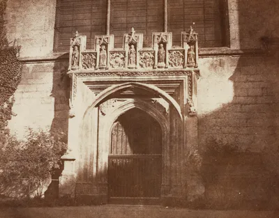 Ancient Door, Magdalen College, Oxford — William Henry Fox Talbot