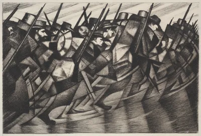 Returning to the Trenches — C. R. W. Nevinson