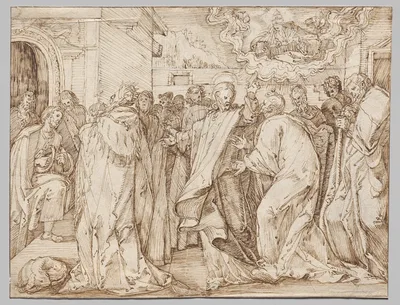The Parable of the Tribute Money — Master of the Egmont Albums
