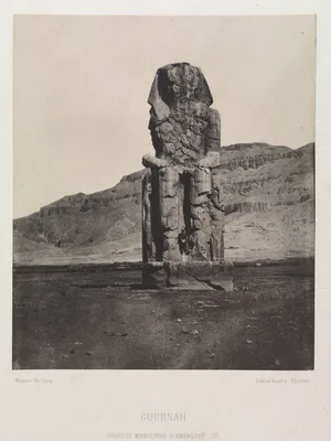 Colossol Monolith of Amenhotep III, Gournah — Maxime Du Camp