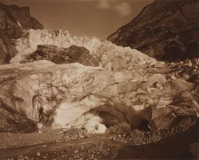 Switzerland. Grindelwald, Upper Glacier, Source of the Lutschine — Adolphe Braun